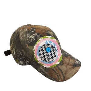 Signature Camo Hat - One Size - Pinkie Pearl Appliqué